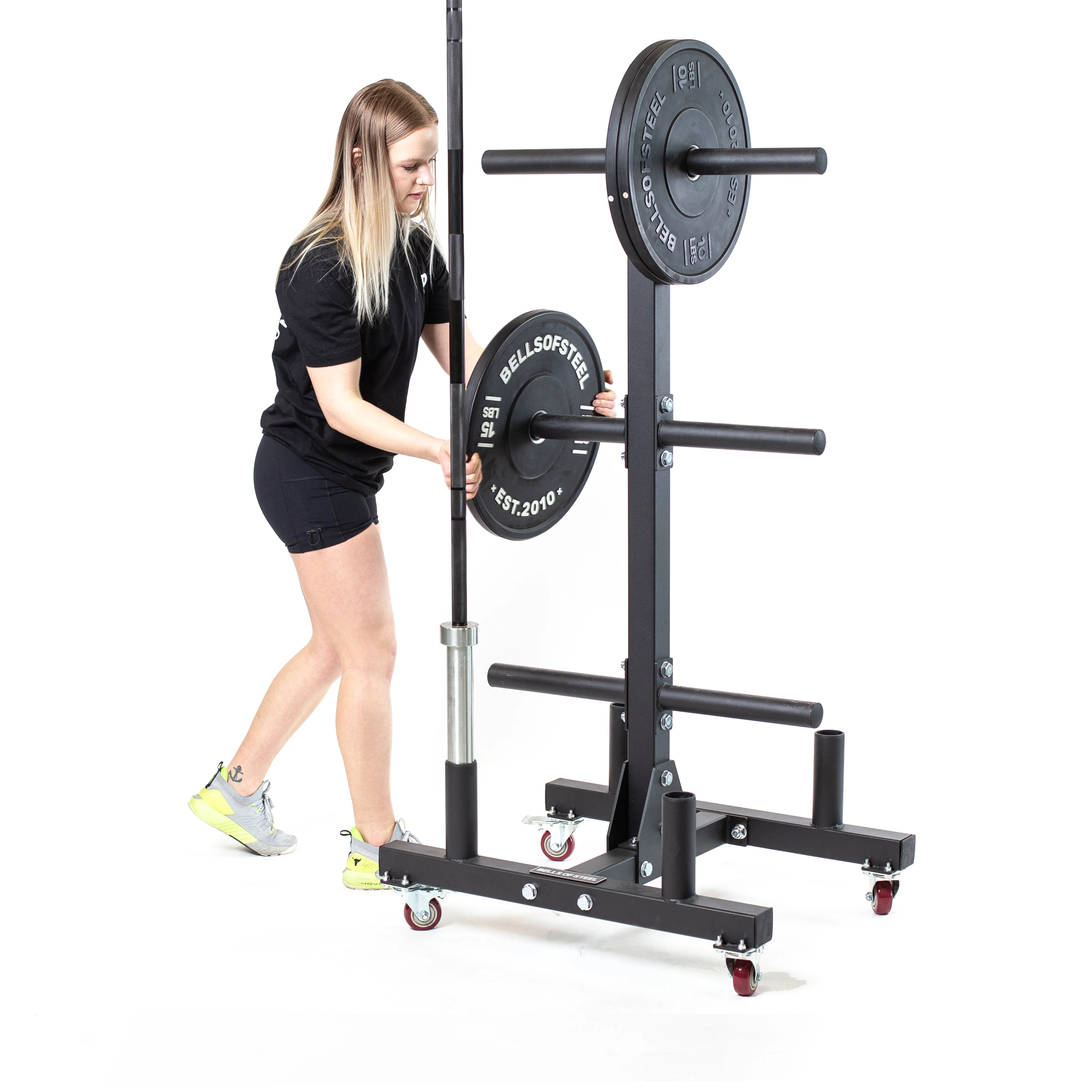 Bumper Plate Weight Tree And Bar Holder - Image 3